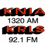 KNIA, KRLS Radio station logo.