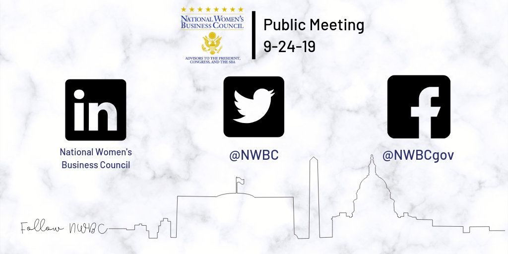 September Public Meeting details on social media.